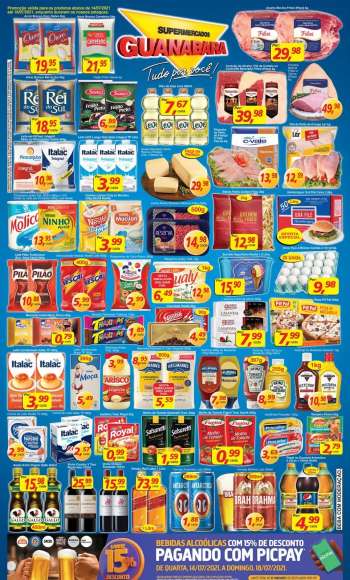 Folheto Supermercados Guanabara - 14.07.2021 - 18.07.2021.