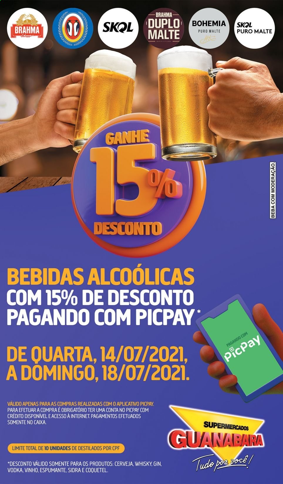 Folheto Supermercados Guanabara - 14/07/2021 - 18/07/2021. Página 8