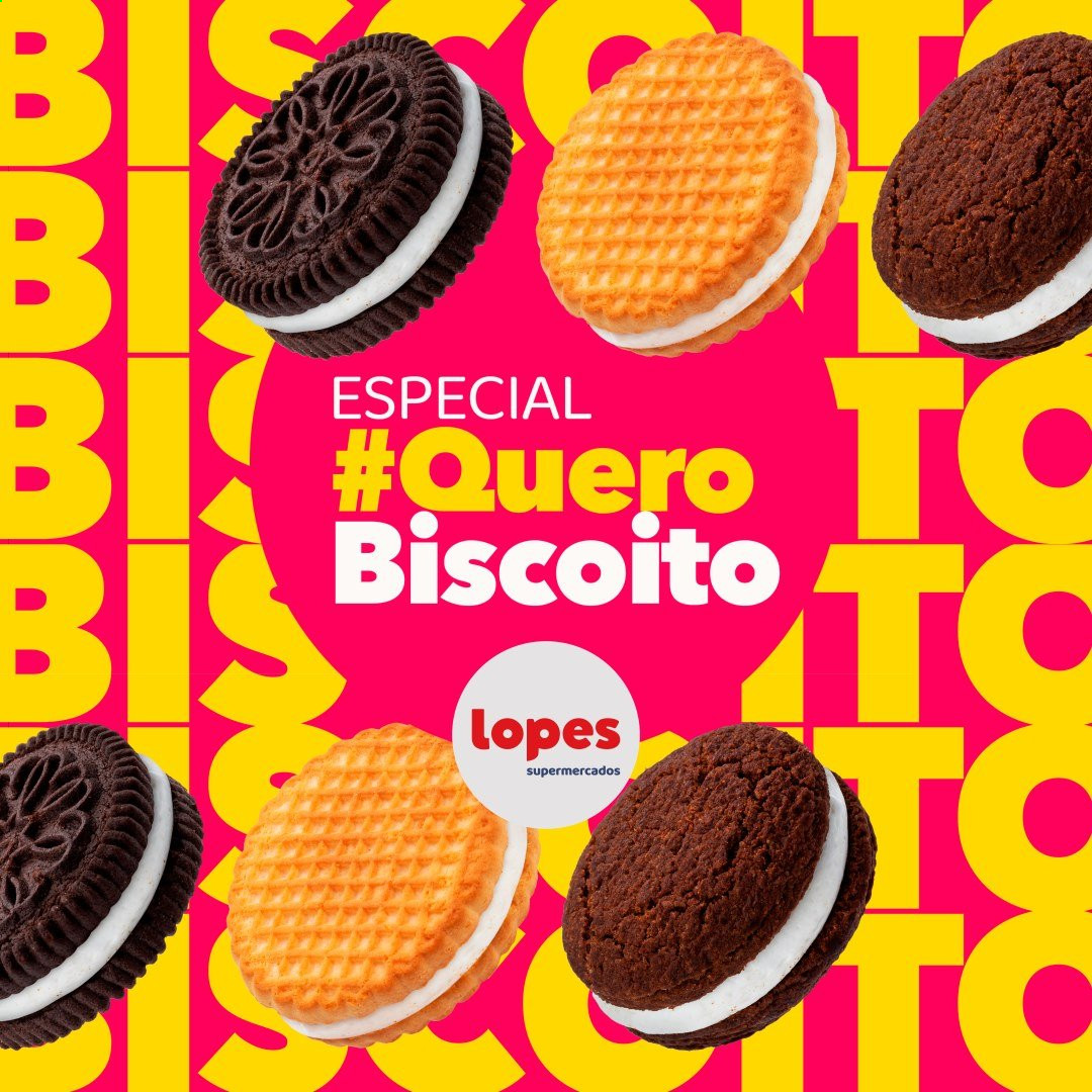 thumbnail - Folheto Lopes Supermercados - 10/07/2021 - 20/07/2021 - Produtos em promoção - biscoito. Página 1.