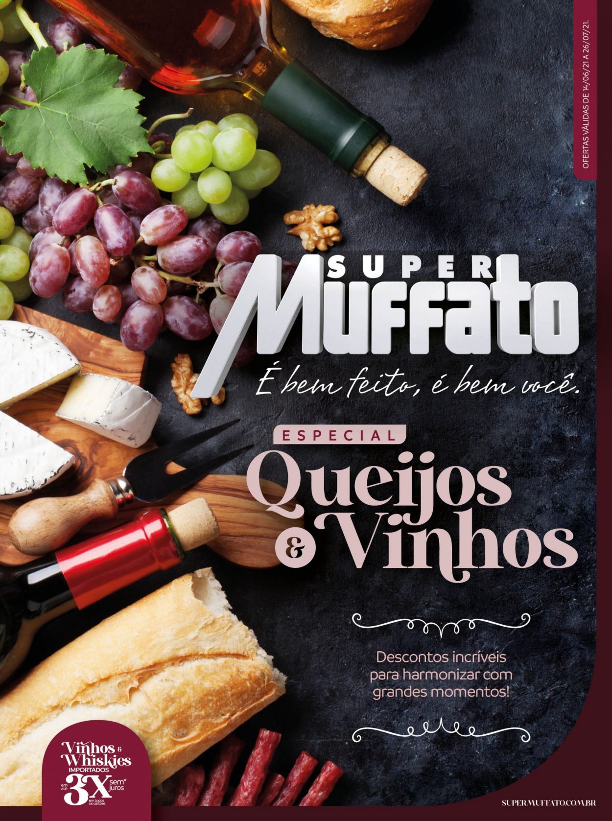 thumbnail - Folheto Super Muffato - 14/06/2021 - 26/07/2021 - Produtos em promoção - vinho. Página 1.