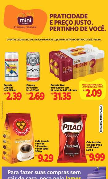 Folheto Mini Extra - 17.07.2021 - 17.07.2021.