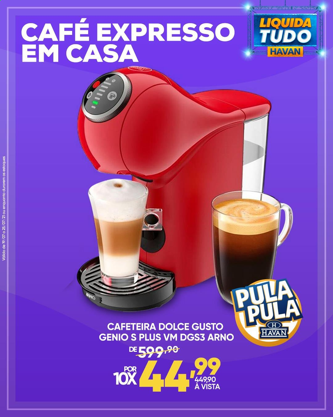 thumbnail - Folheto Havan - 19/07/2021 - 25/07/2021 - Produtos em promoção - café, Dolce Gusto, cafeteira. Página 2.