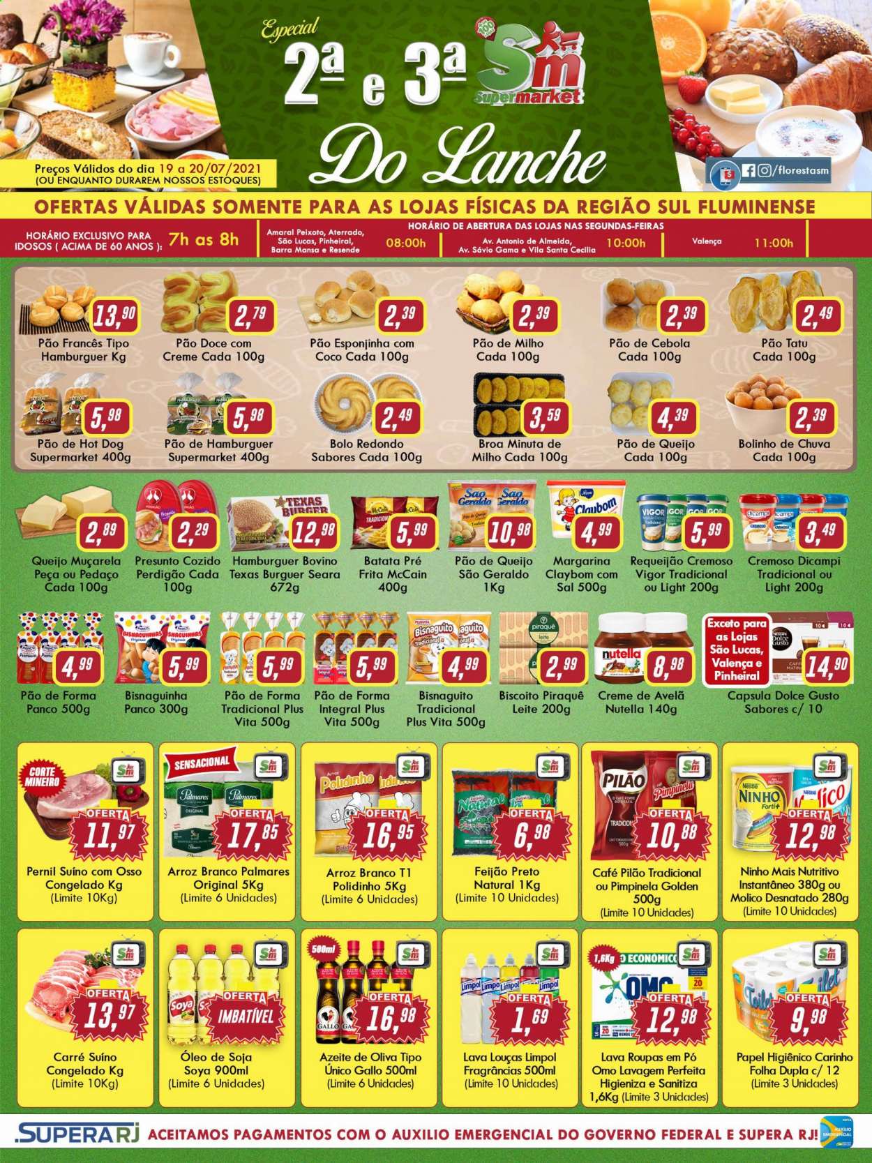 Folheto Rede Supermarket - 19/07/2021 - 20/07/2021. Página 1