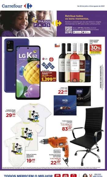 Folheto Carrefour Hiper - 20.07.2021 - 08.08.2021.