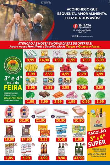 Folheto Shibata Supermercados - 20.07.2021 - 26.07.2021.