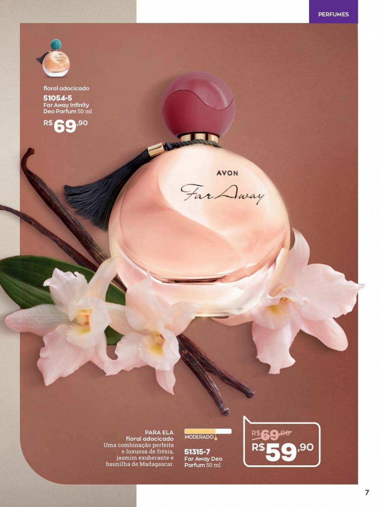 thumbnail - Folheto Avon - Produtos em promoção - Avon, Far Away, perfume. Página 7.