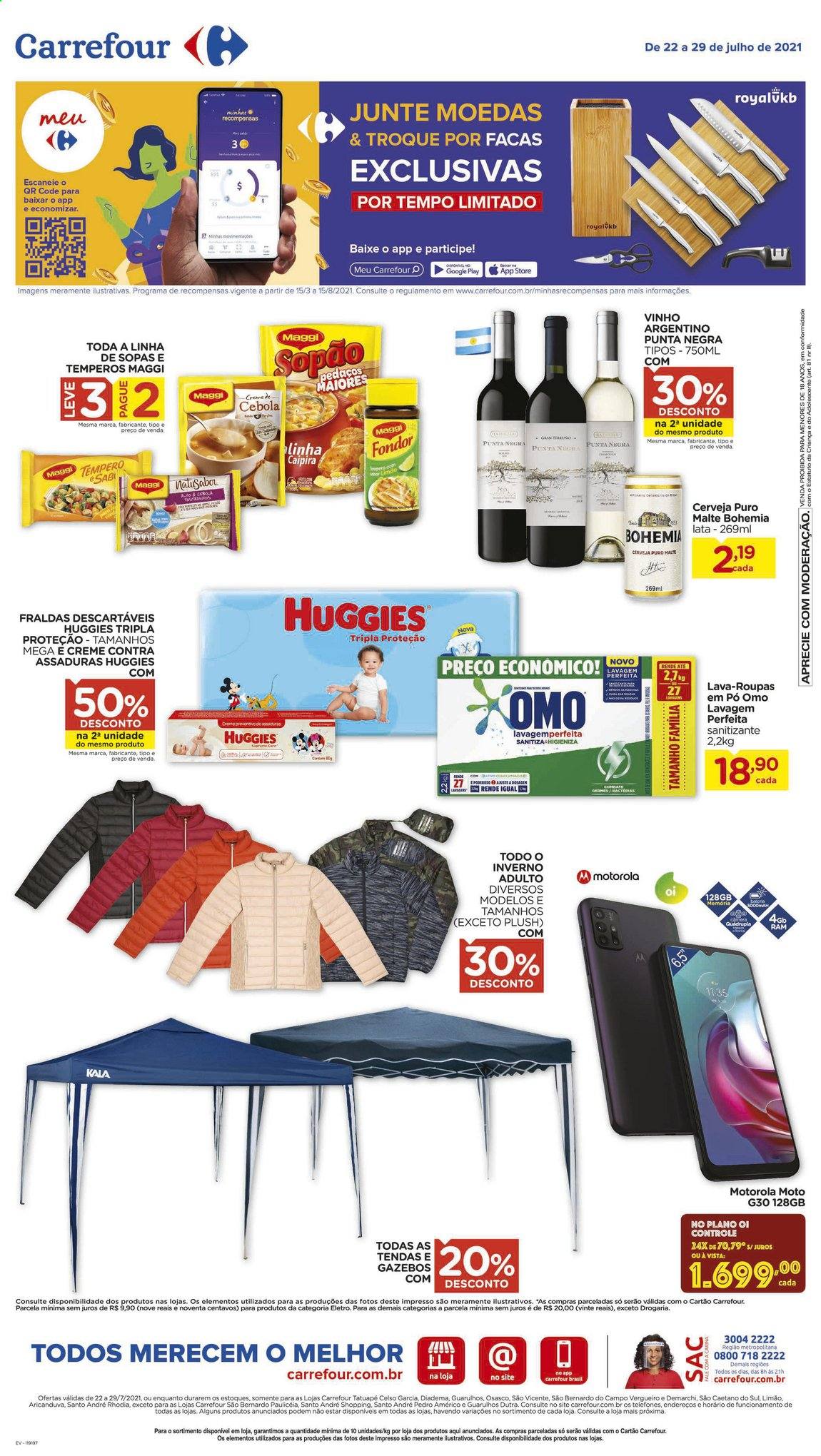 Folheto Carrefour Hiper - 22/07/2021 - 29/07/2021. Página 1