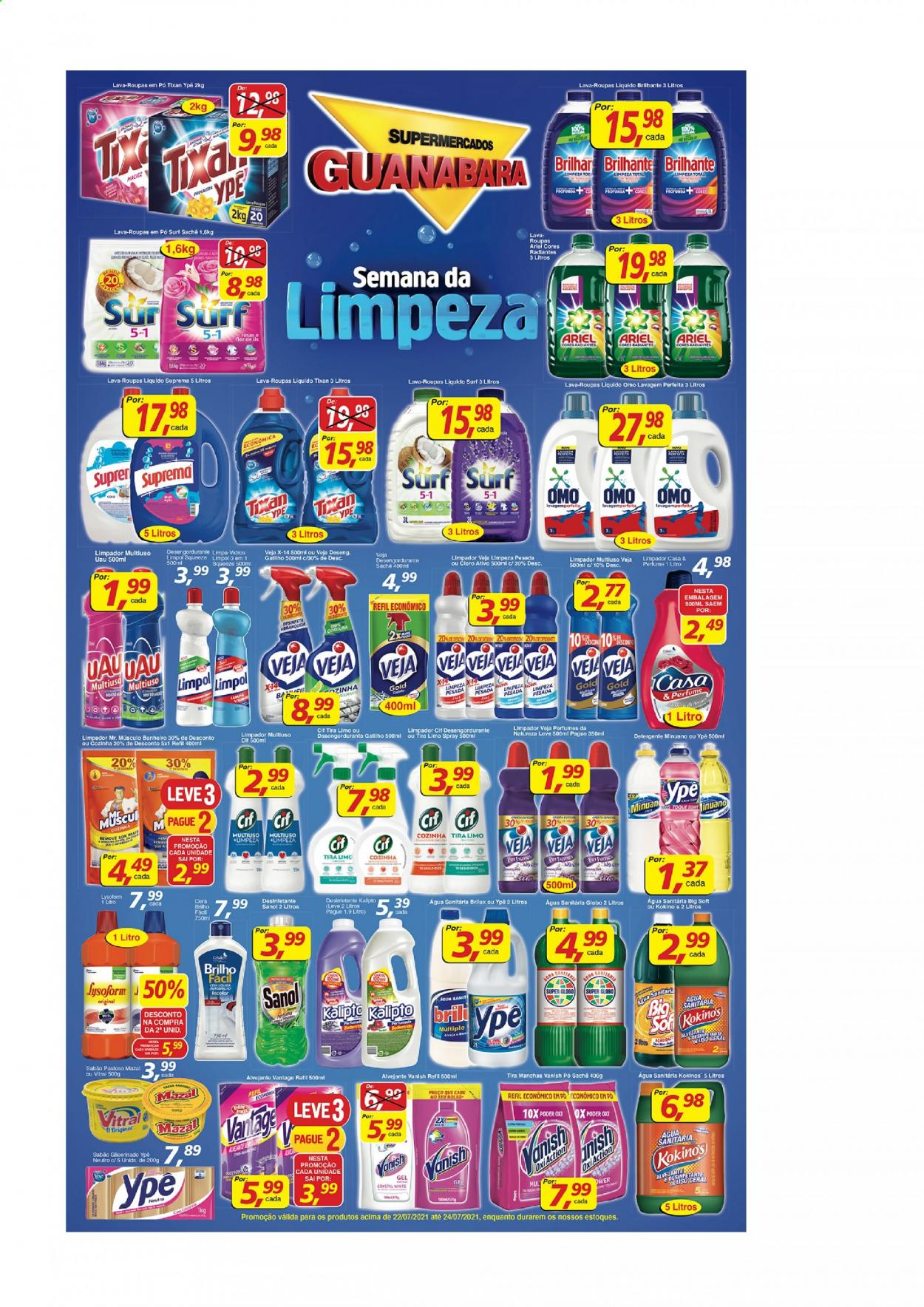Folheto Supermercados Guanabara - 22/07/2021 - 24/07/2021. Página 3