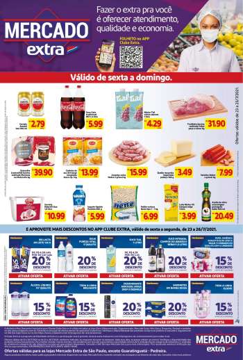 Folheto Mercado Extra - 23.07.2021 - 26.07.2021.