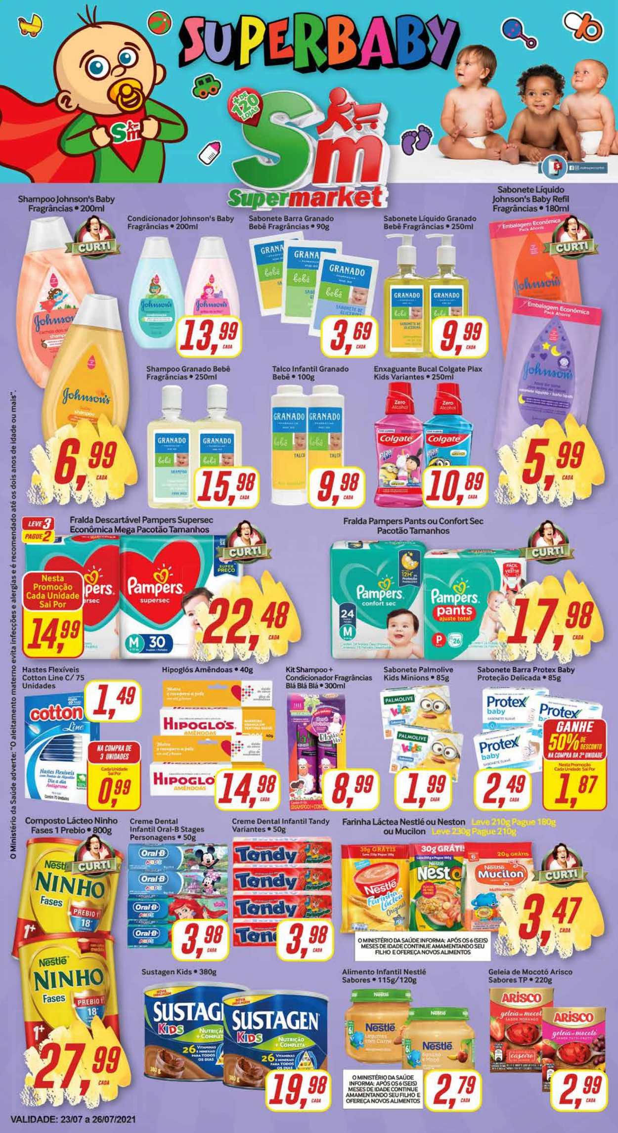 Folheto Rede Supermarket - 23/07/2021 - 26/07/2021. Página 1