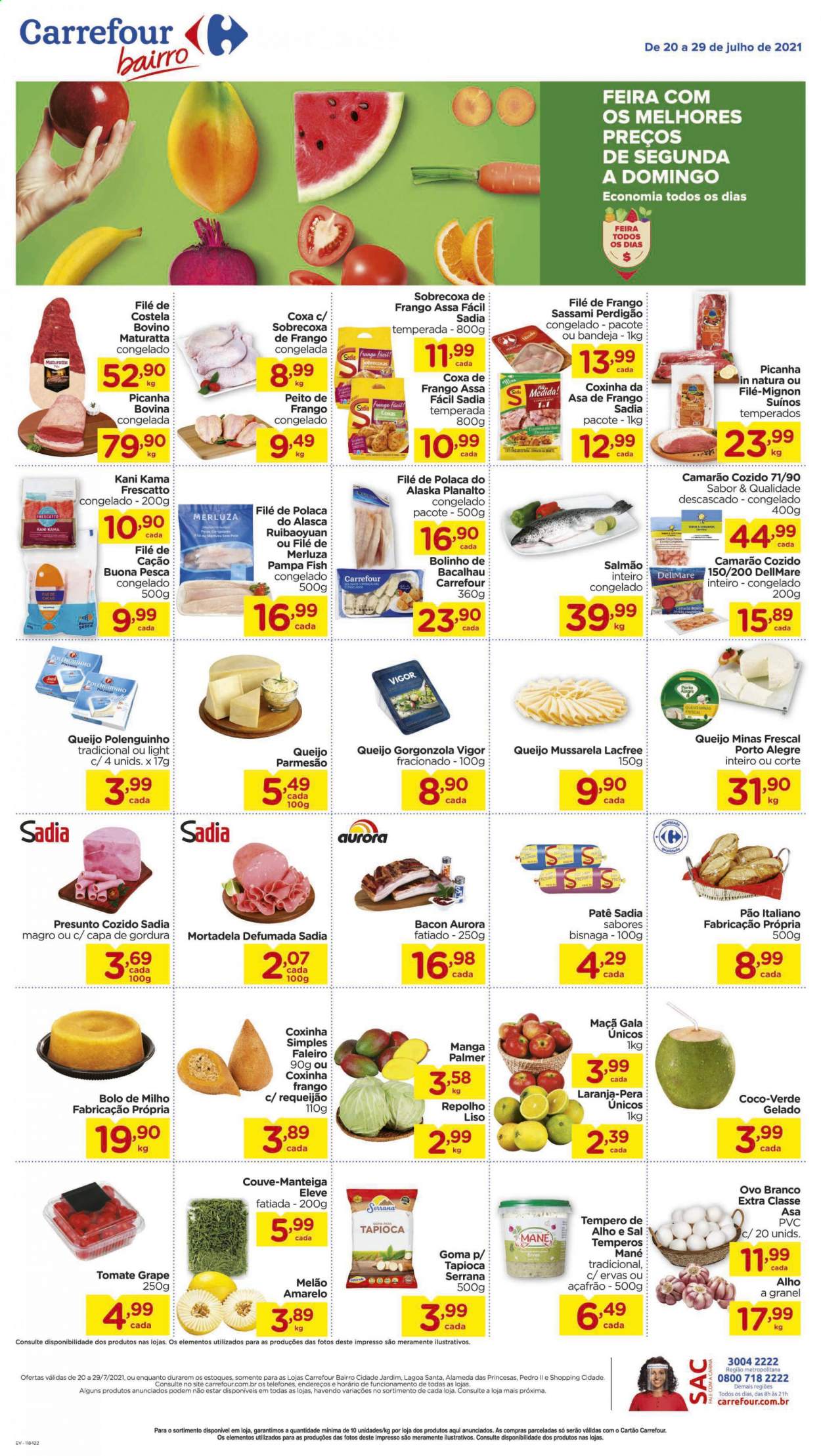 Folheto Carrefour Bairro - 23/07/2021 - 25/07/2021. Página 1
