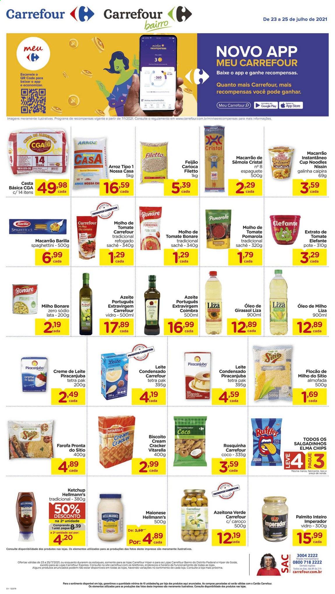 Folheto Carrefour - 23/07/2021 - 25/07/2021. Página 1