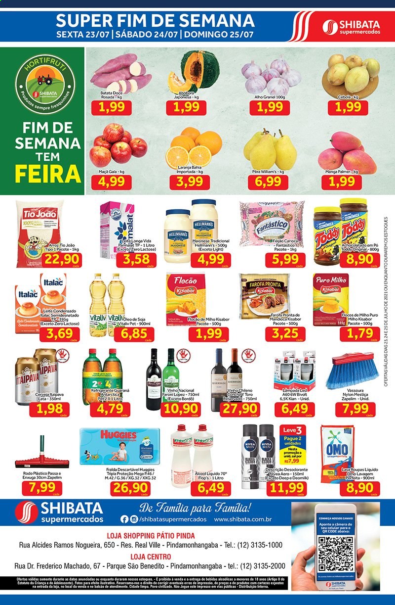 Folheto Shibata Supermercados - 23/07/2021 - 25/07/2021. Página 2