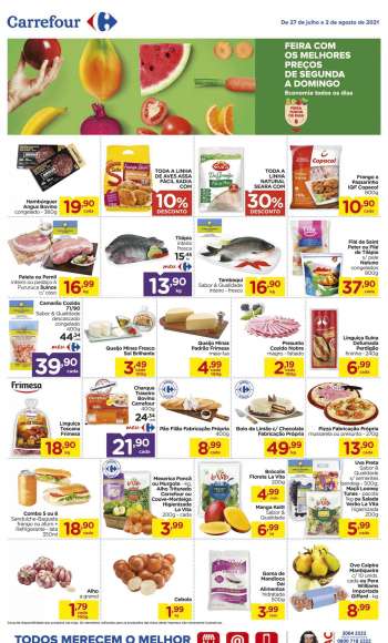 Folheto Carrefour Hiper - 27.07.2021 - 02.08.2021.