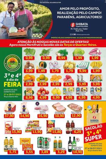 Folheto Shibata Supermercados - 27.07.2021 - 02.08.2021.