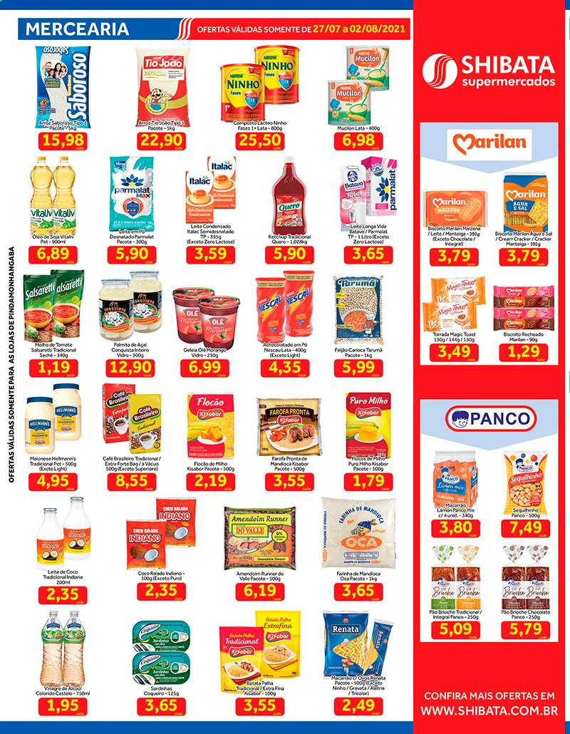 Folheto Shibata Supermercados - 27/07/2021 - 02/08/2021. Página 2