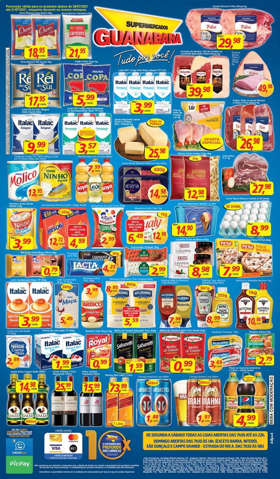 Folheto Supermercados Guanabara - 28/07/2021 - 31/07/2021. Página 12