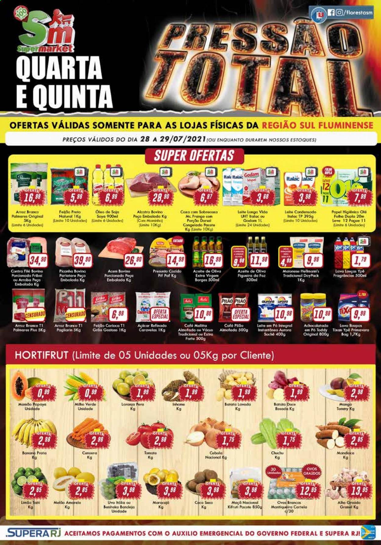 Folheto Rede Supermarket - 28/07/2021 - 29/07/2021. Página 1