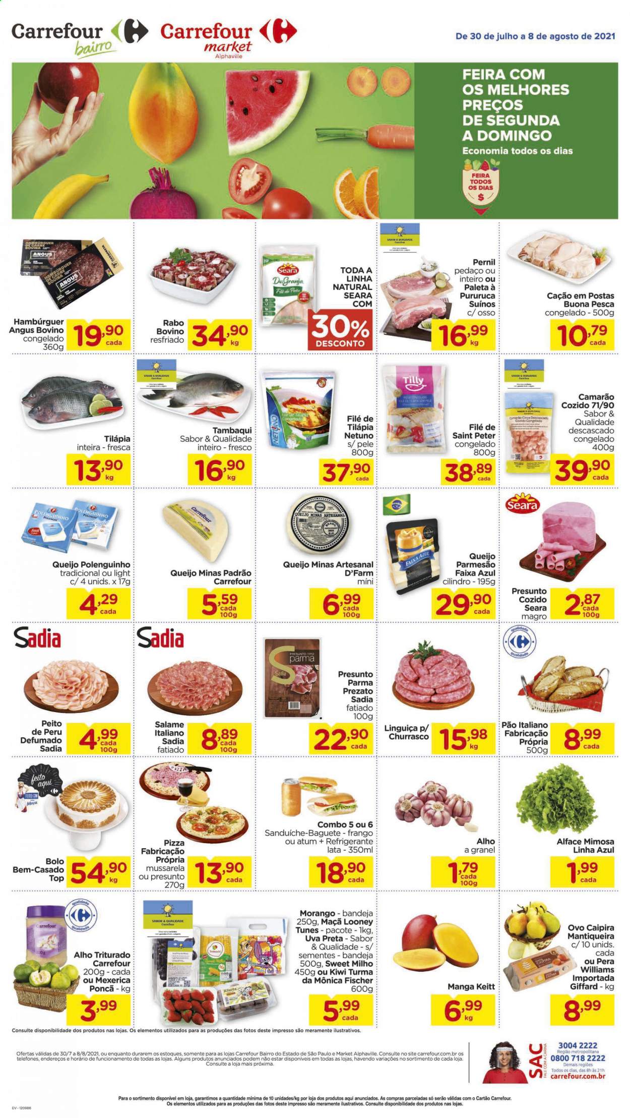 Folheto Carrefour - 30/07/2021 - 08/08/2021. Página 1