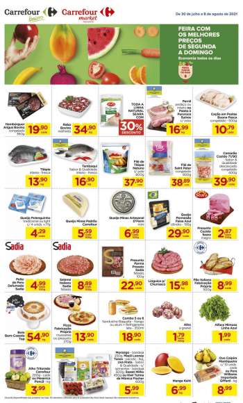 Folheto Carrefour - 30.07.2021 - 08.08.2021.