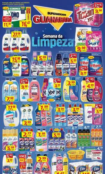 Folheto Supermercados Guanabara - 01.08.2021 - 03.08.2021.