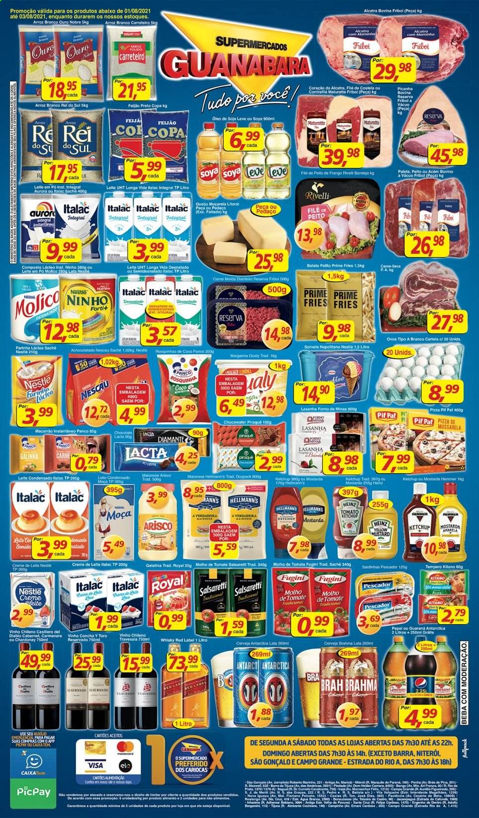 Folheto Supermercados Guanabara - 01/08/2021 - 03/08/2021. Página 12