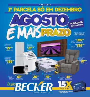 Folheto Lojas Becker - 01.08.2021 - 31.08.2021.