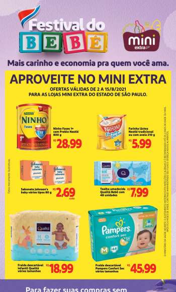 Folheto Mini Extra - 02.08.2021 - 15.08.2021.