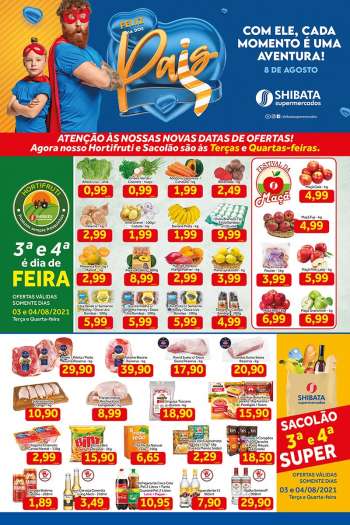 Folheto Shibata Supermercados - 03.08.2021 - 09.08.2021.