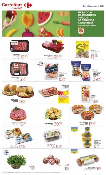 Folheto Carrefour Market - 03.08.2021 - 16.08.2021.