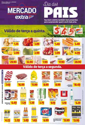 Folheto Mercado Extra - 03.08.2021 - 09.08.2021.