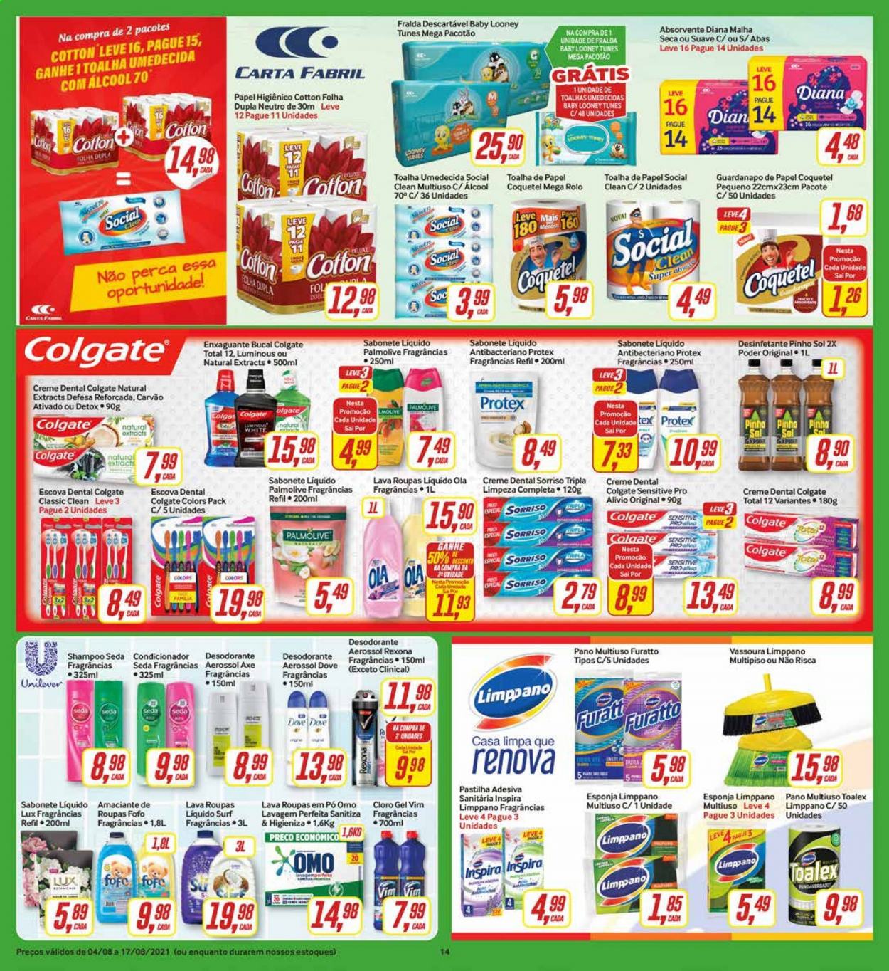 Folheto Rede Supermarket - 04/08/2021 - 17/08/2021. Página 14