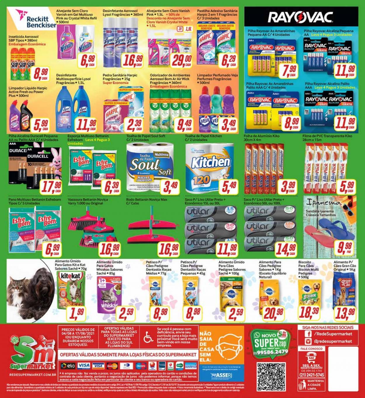 Folheto Rede Supermarket - 04/08/2021 - 17/08/2021. Página 16
