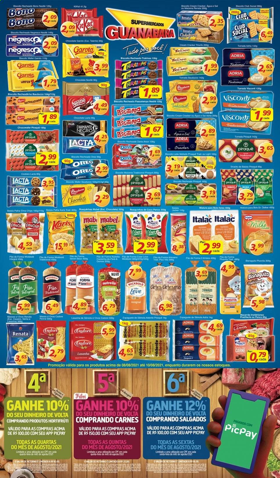 Folheto Supermercados Guanabara - 08/08/2021 - 10/08/2021. Página 6