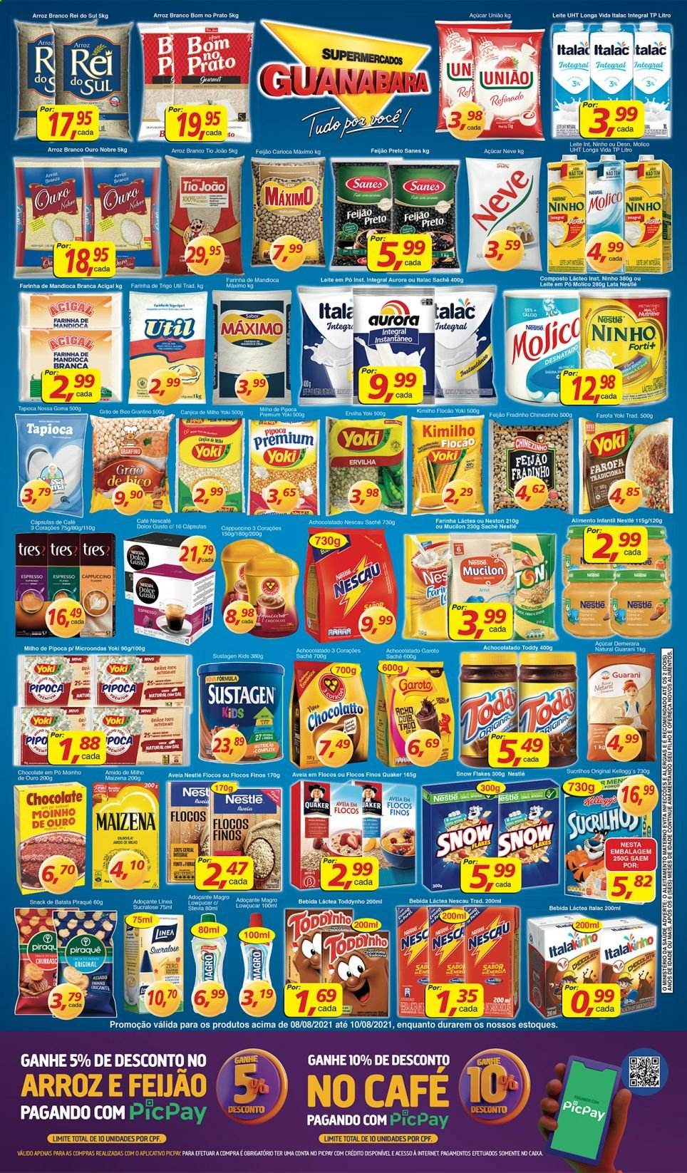Folheto Supermercados Guanabara - 08/08/2021 - 10/08/2021. Página 7