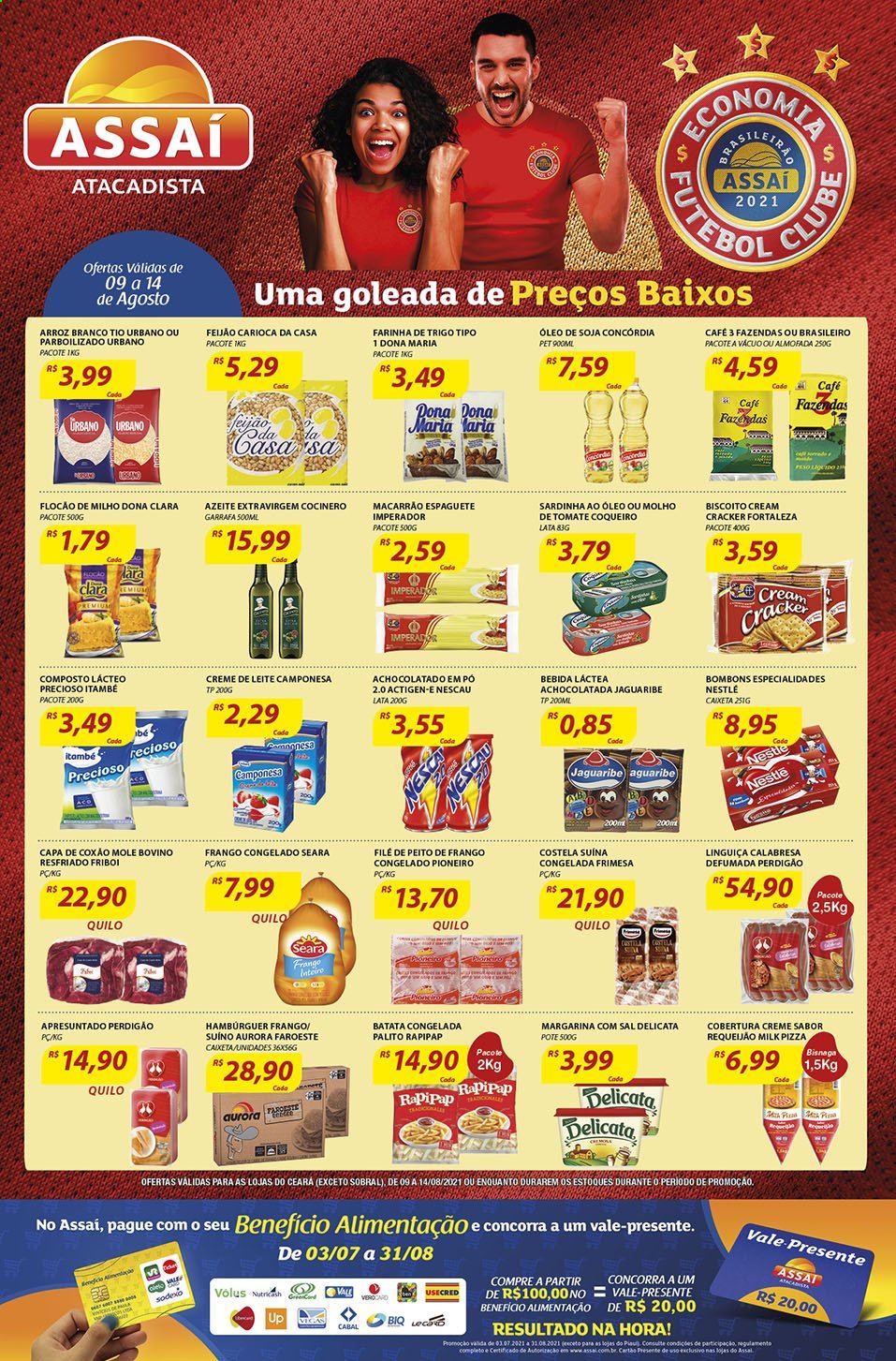Folheto Assaí Atacadista - 09/08/2021 - 14/08/2021. Página 1