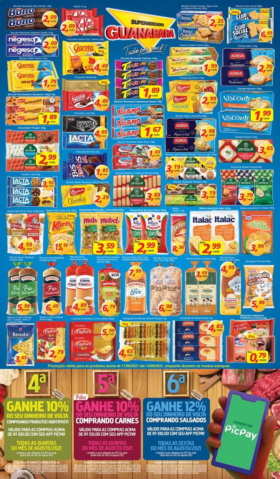 Folheto Supermercados Guanabara - 11/08/2021 - 14/08/2021. Página 6