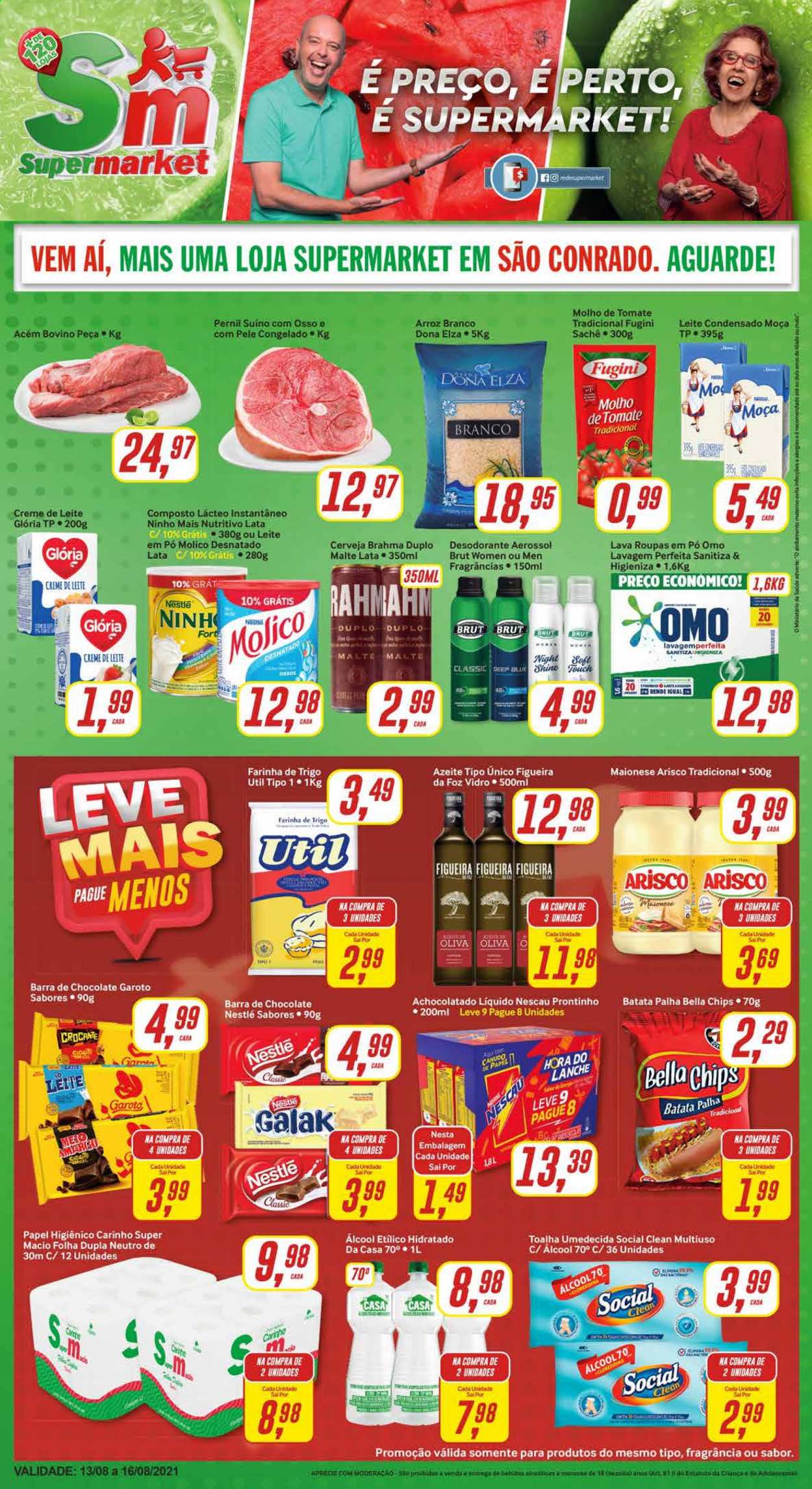 Folheto Rede Supermarket - 13/08/2021 - 16/08/2021. Página 1