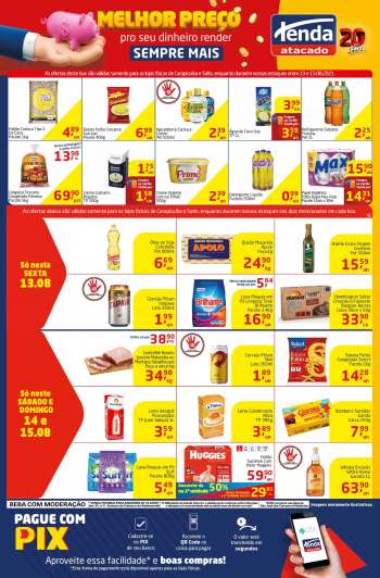 Folheto Tenda Atacado - 13.08.2021 - 15.08.2021.