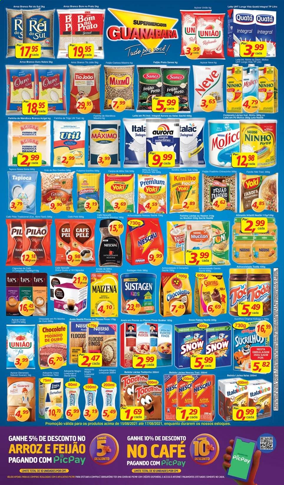 Folheto Supermercados Guanabara - 15/08/2021 - 17/08/2021. Página 7