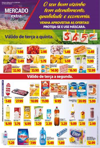 Folheto Mercado Extra - 17.08.2021 - 23.08.2021.