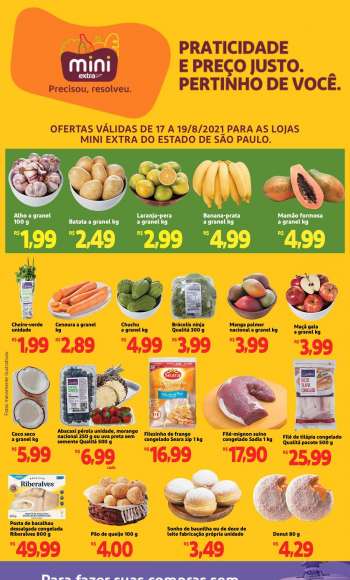 Folheto Mini Extra - 17.08.2021 - 19.08.2021.