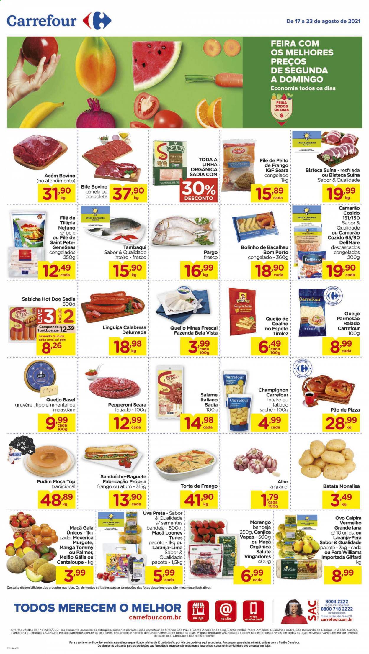 Folheto Carrefour Hiper - 17/08/2021 - 23/08/2021. Página 1