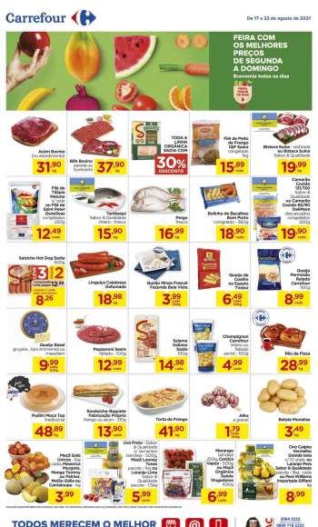 Folheto Carrefour Hiper - 17.08.2021 - 23.08.2021.