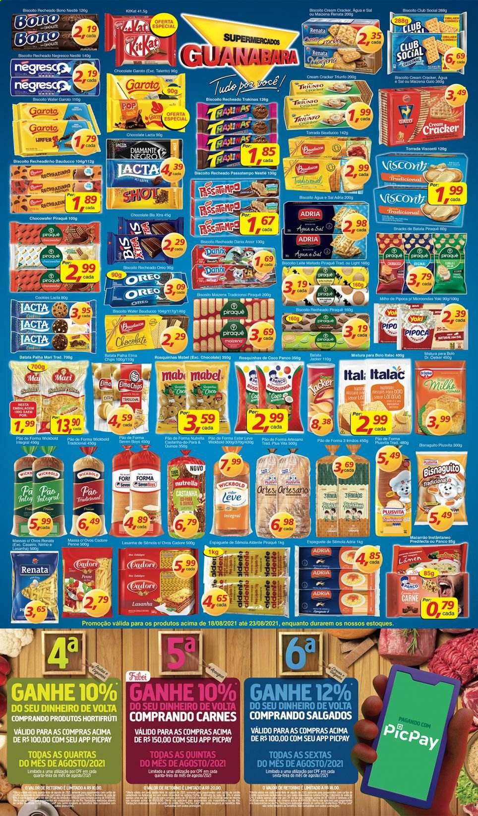 Folheto Supermercados Guanabara - 18/08/2021 - 23/08/2021. Página 6