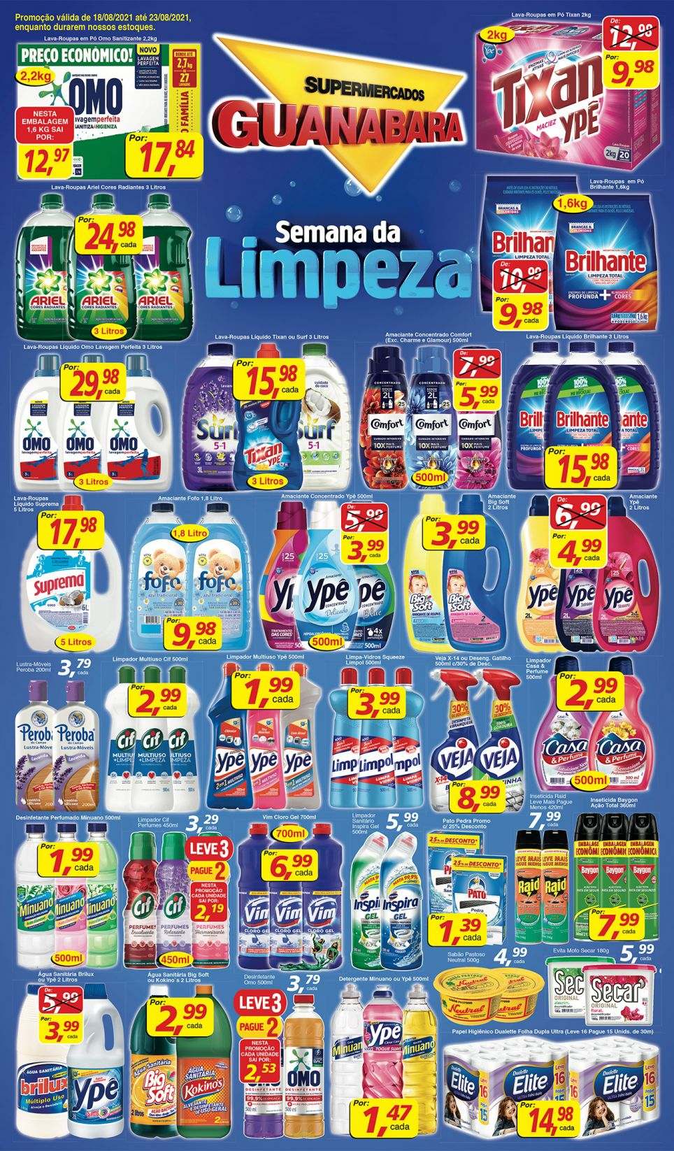 thumbnail - Folheto Supermercados Guanabara - 18/08/2021 - 23/08/2021.