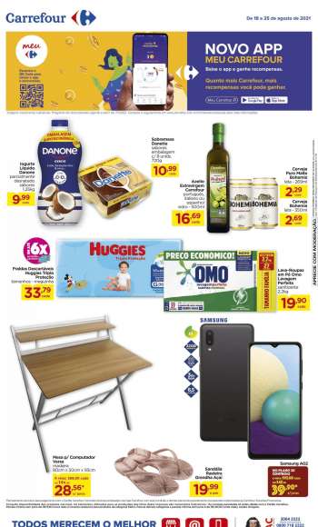 Folheto Carrefour Hiper - 18.08.2021 - 25.08.2021.