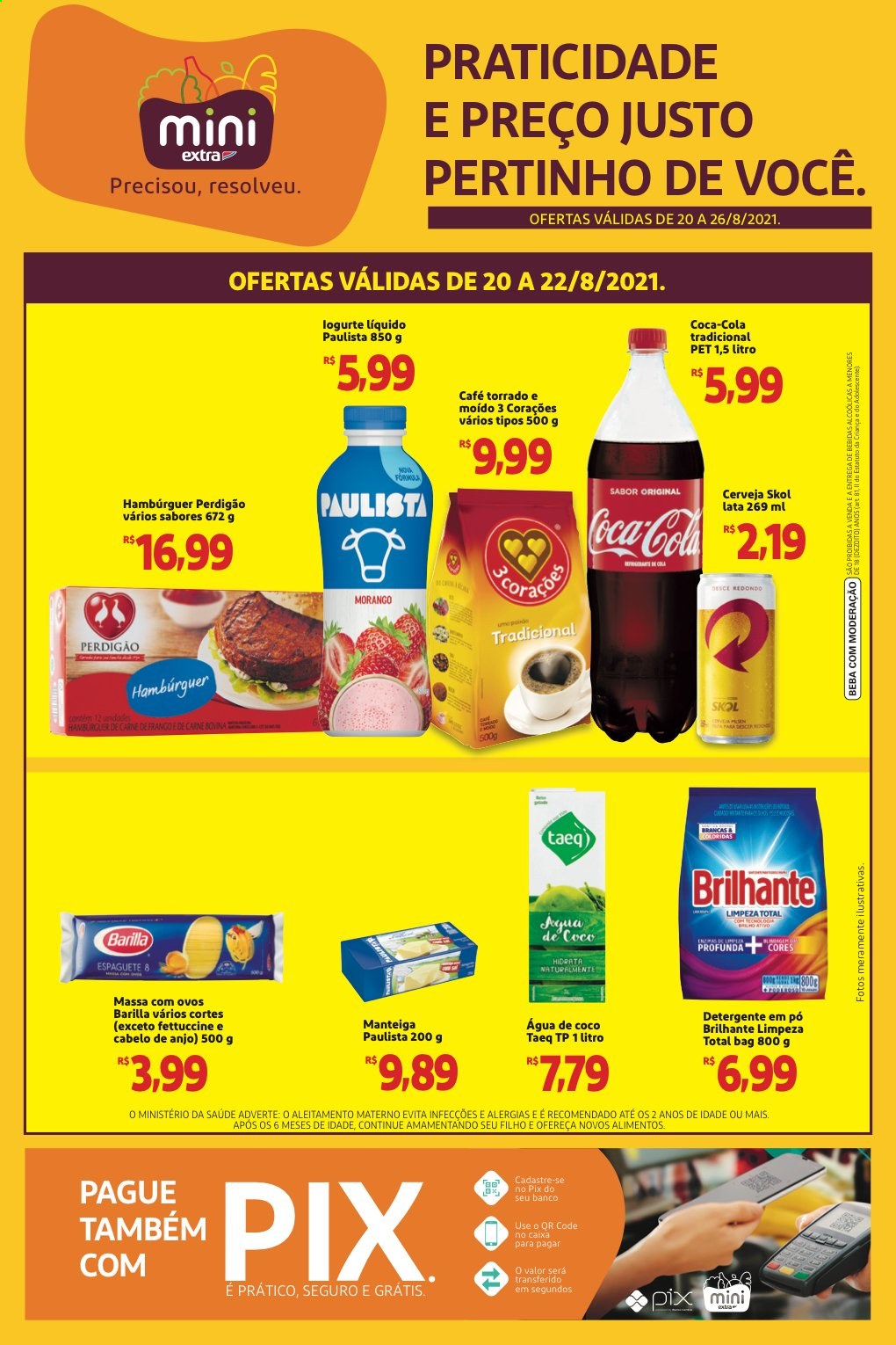 Folheto Mini Extra - 20/08/2021 - 26/08/2021. Página 1