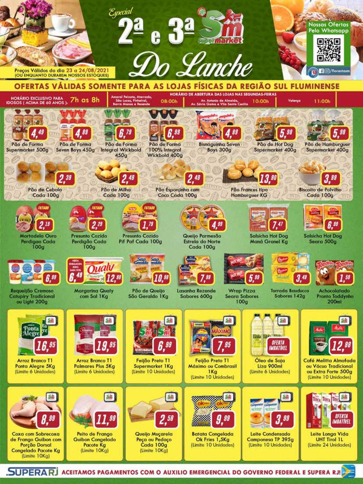 Folheto Rede Supermarket - 23/08/2021 - 24/08/2021. Página 1