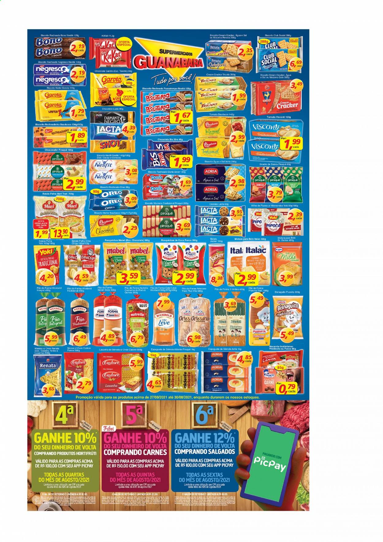 Folheto Supermercados Guanabara - 27/08/2021 - 30/08/2021. Página 6